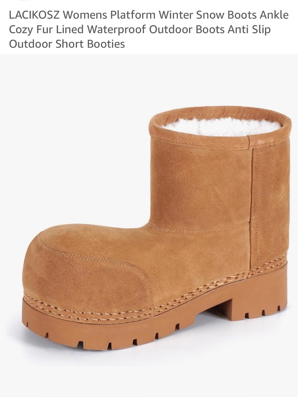LACIKOSZ brand- Ankle Boots in Chestnut Brown - womens